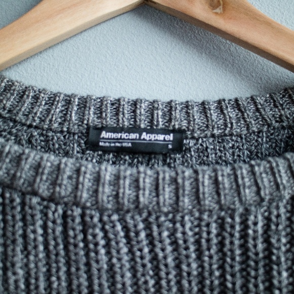 American Apparel Fisherman Cropped Sweater - Picture 4 of 5